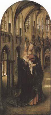 Jan Van Eyck Madonna in a Church (mk08) Norge oil painting art